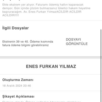 Ödenmiş Faturaya Rağmen Hattım Haksız Yere Kapandı!