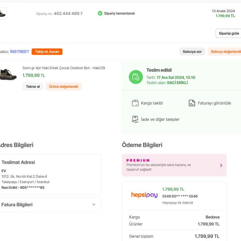 Yanlış Numara Ve Fiyat Farkı Sorunu