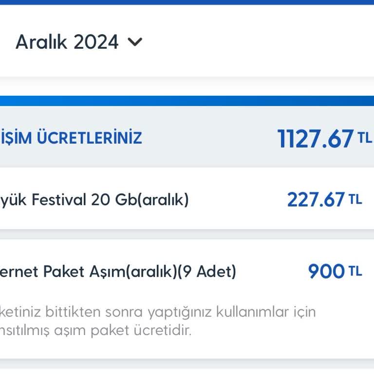 Turkcell'de Aniden Artan Veri Kullanımı Ve Yüksek Fatura Şoku