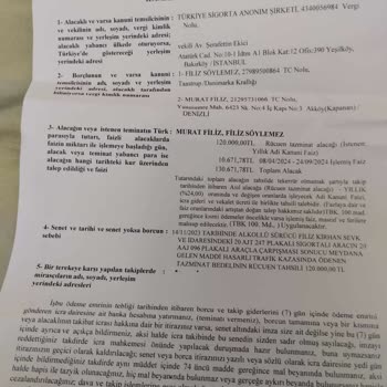Sigorta Şirketinin Haksız Faiz Uygulaması Ve İftira İddiaları