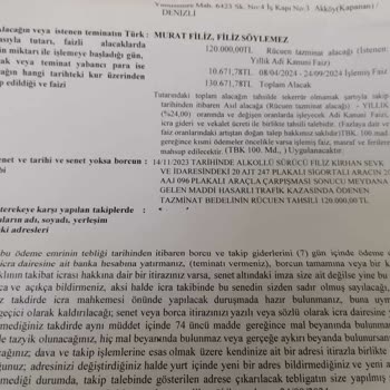 Sigorta Şirketinin Haksız Faiz Uygulaması Ve İftira İddiaları