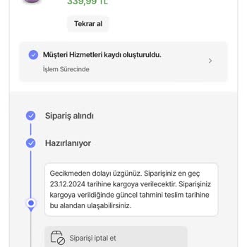 Teslim Edilmeyen Bebek Ürünü Ve Hayal Kırıklığı