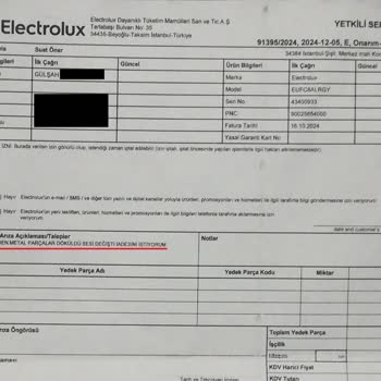 Ayıplı Ürün Ve Yetersiz Müşteri Hizmeti: Electrolux Süpürge Sorunu