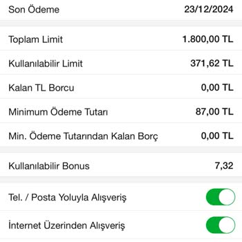 Kredi Kartı Limit Artışı Sorunu