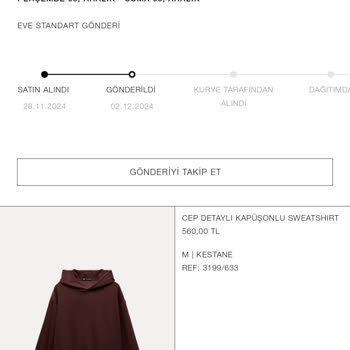 Zara'dan 21 Gündür Bekleyen Sipariş Ve İlgisizlik