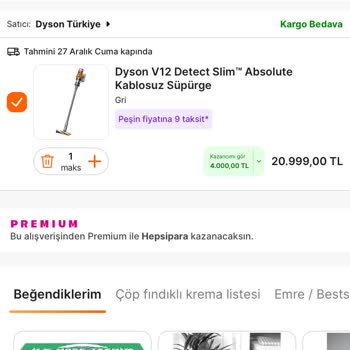 Hepsiburada Premium Müşterisi Olarak İndirim Fiyat Farkı Sorunu