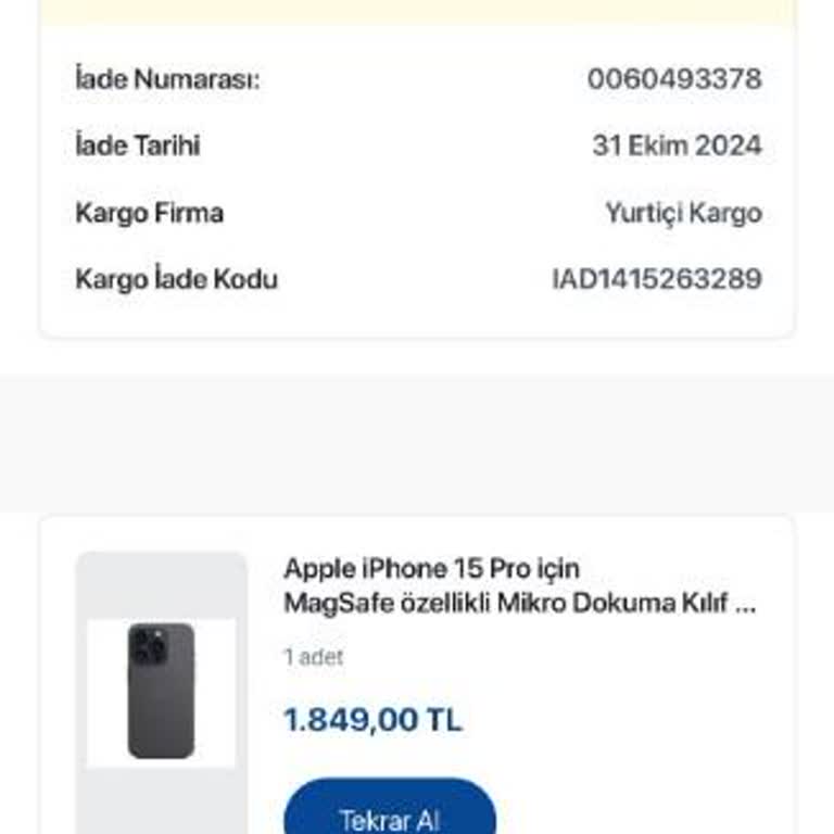 İade Talebine Yanıt Alınamıyor: Müşteri Hizmetleri Yetersizliği