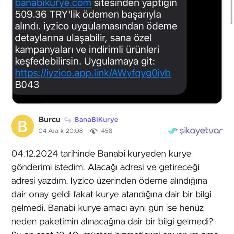 Kurye Hizmeti Ve İletişim Sorunları