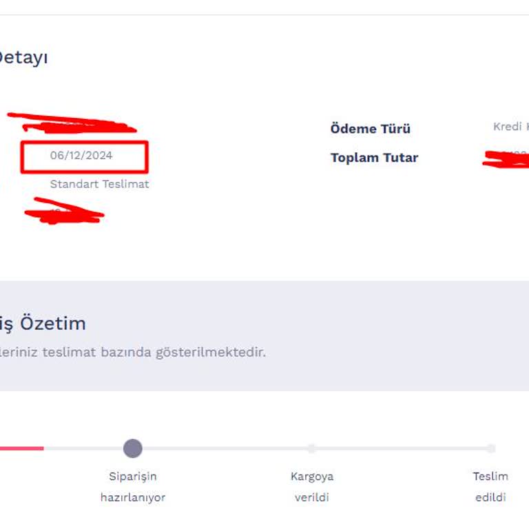 Siparişimin Teslimatı Gecikti