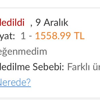 Yanlış İade Kodu Mağduriyeti