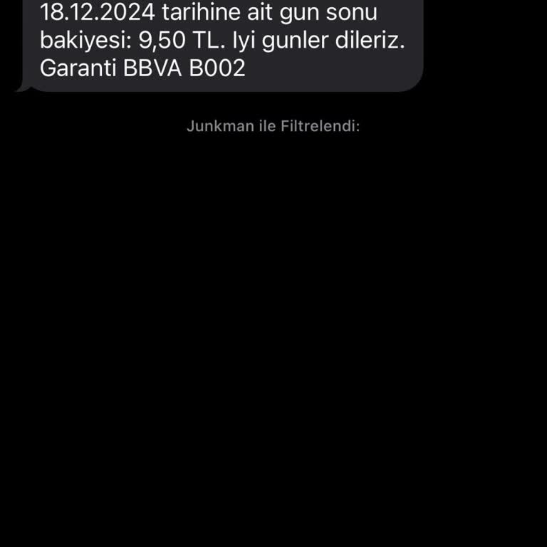 Garanti Bankası'ndan İzinsiz Bakiye Bildirimi Ücreti