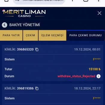 Meritliman Casino'da Haksız Bahis Reddi Ve Hesap Kilitleme Sorunu
