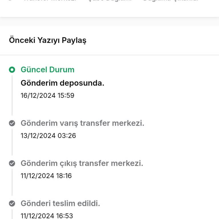 Aras Kargo Teslimat Sorunu Ve İletişim Eksikliği