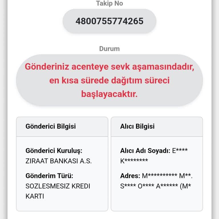 Kredi Kartım 12 Gündür Dağıtıma Çıkmadı