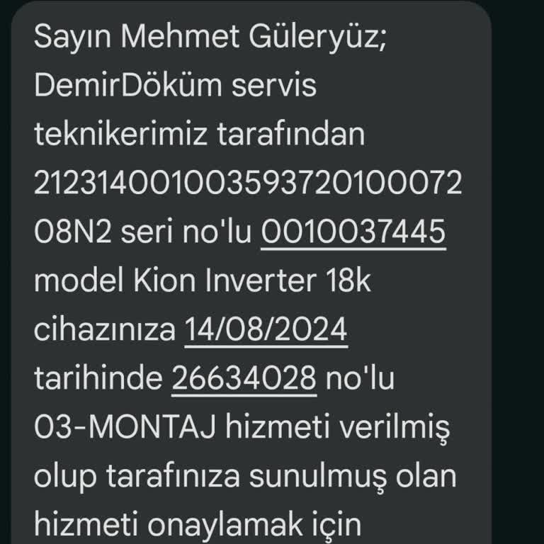DemirDöküm Klima Montajında Vakum Sorunu Ve Müşteri Hizmetleri İlgisizliği