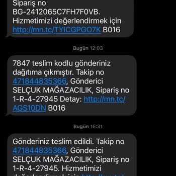Teslim Edilmeyen Kargo Ve İlgisiz Hizmet