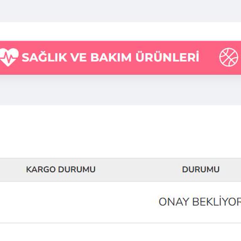 Kargo Hareketi Olmayan Sipariş
