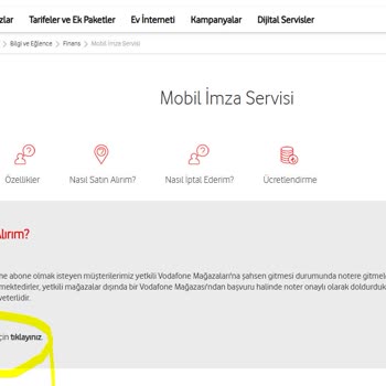 Vodafone Mobil İmza Başvurusunda Yaşanan Sorunlar