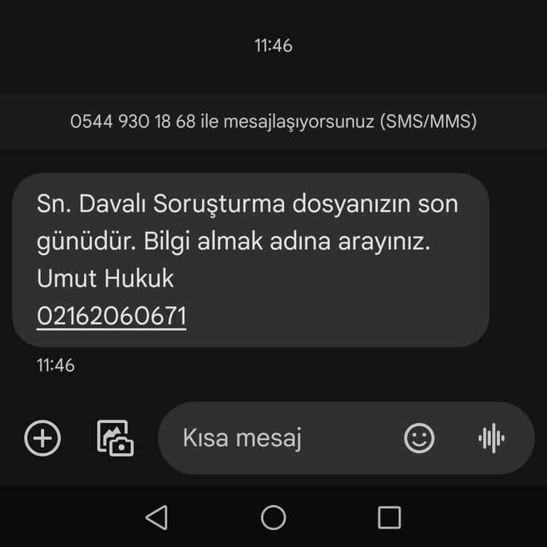 Yanıltıcı Hukuk Mesajlarıyla Mağduriyet