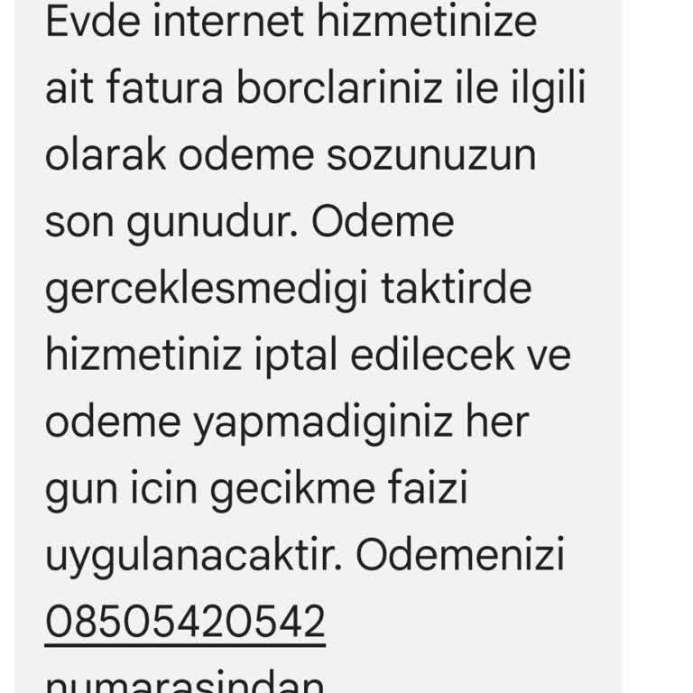 Vodafone Net Yanlış Fatura Ve Sürekli Rahatsız Edilme!