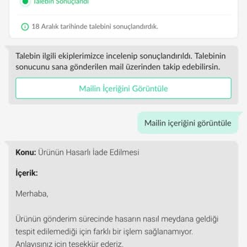 Dolap'ta İade Sorunu Ve Müşteri Hizmetleri Yetersizliği
