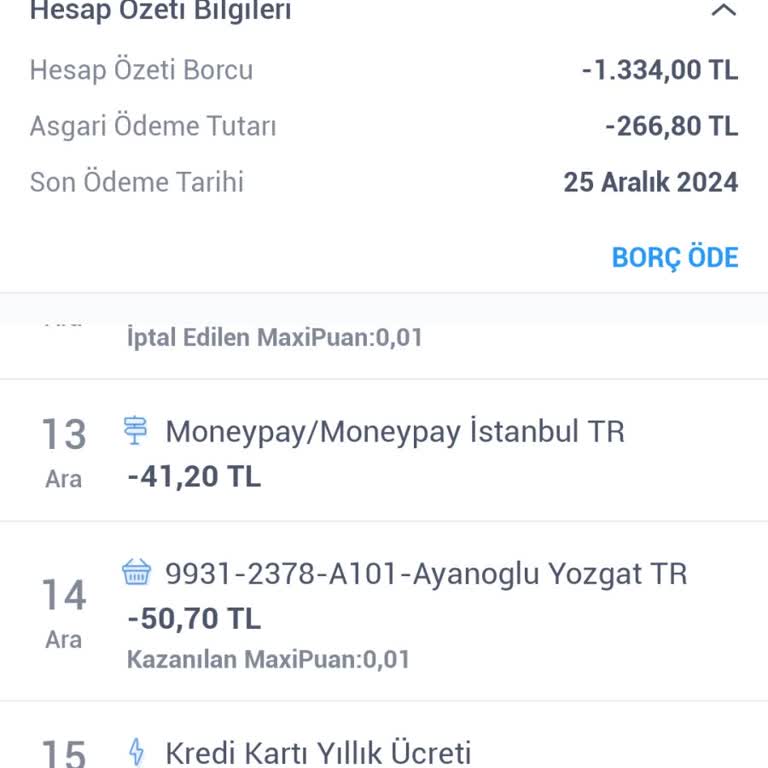 Haksız Kart Ücreti İadesi Talebi