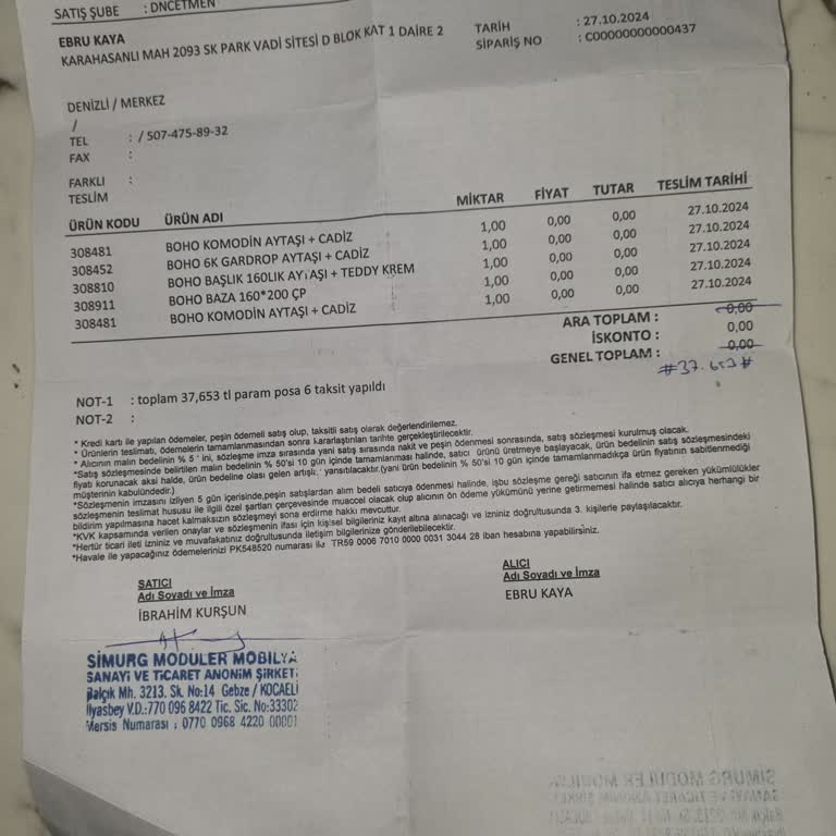 Teslimat Gecikmesi Ve İletişim Sorunları