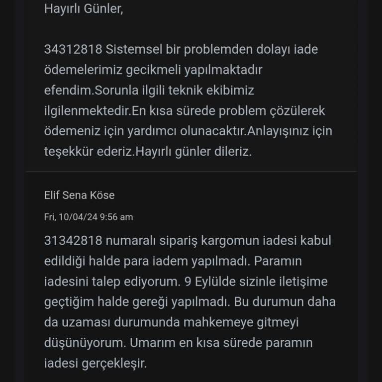 İade Sürecinde Yaşanan Sorunlar Ve Güven Eksikliği