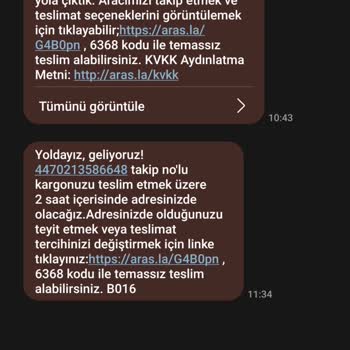 Aras Kargo'nun Teslimat Sorunu