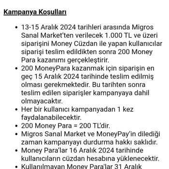 Migros MoneyPay Kampanyasında Hediye Sorunu
