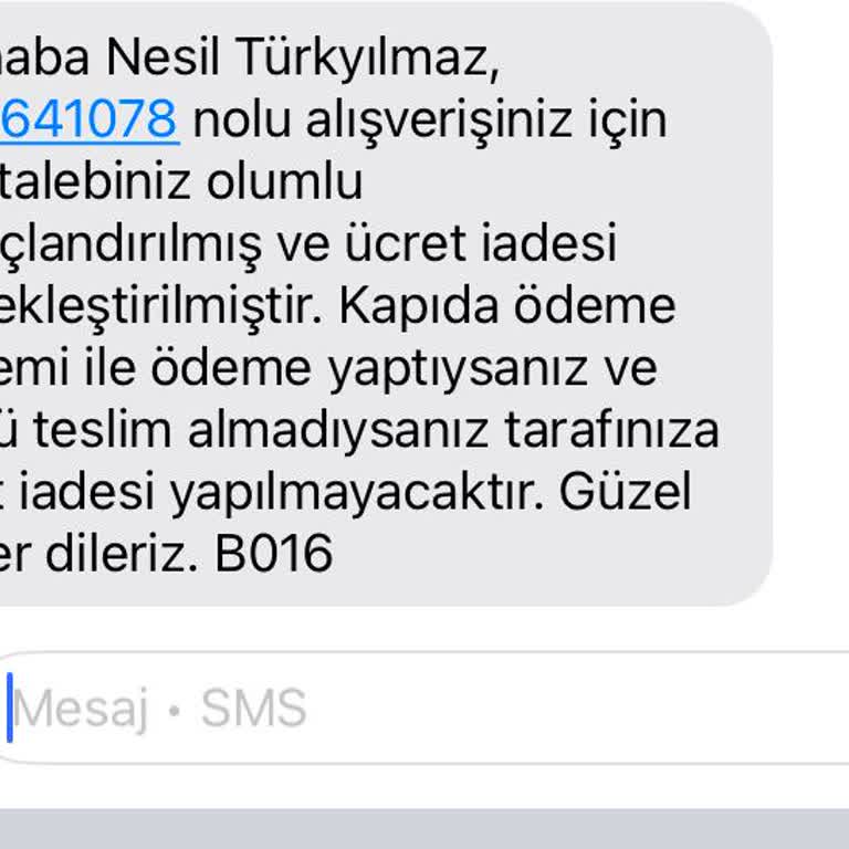 Ücret İadesi Sorunu Ve Bilgilendirme Talebi