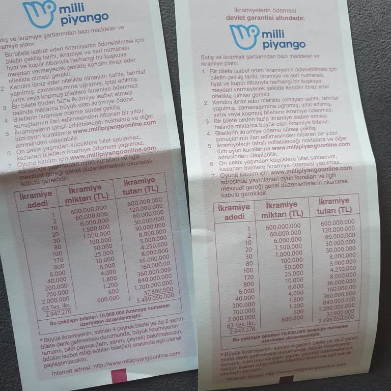 Mühürsüz Milli Piyango Bileti Endişesi