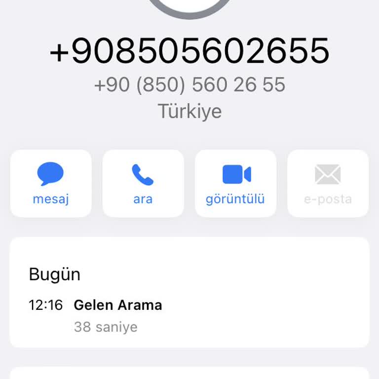 08505602655 Sürekli Rahatsız Eden Telefon Aramaları