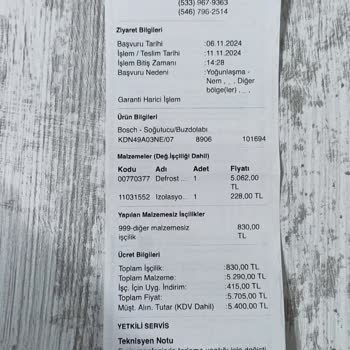 Bosch Servis Hizmetinde Yaşanan Sorunlar Ve Hayal Kırıklığı
