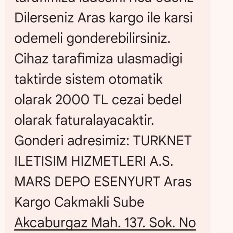 Modem İade Sürecinde Yaşanan Sorunlar