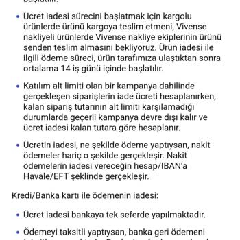 Vivense'den İade Bekleyişi: 1 Aylık Hayal Kırıklığı