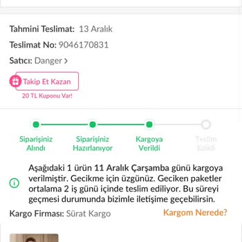 Kayıp Sipariş: Trendyol Ve Kargo Firması Arasında Sıkıştık