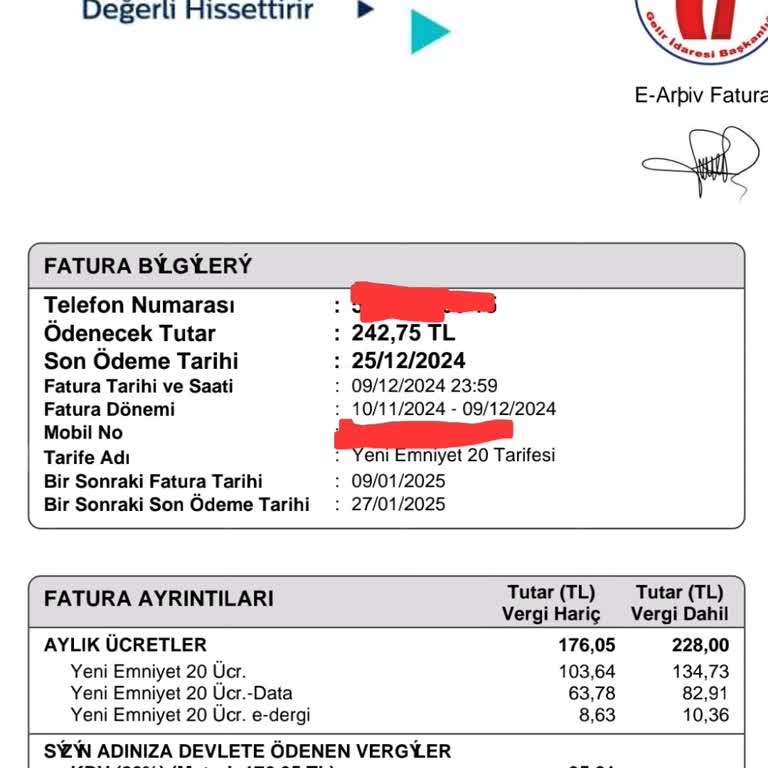 Faturada Ücretsiz Denilen Hizmet İçin Ücret Alınıyor