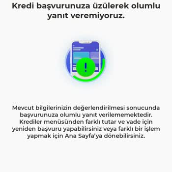 Kredi Başvurumun Sebepsiz Reddedilmesi