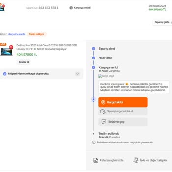 Hepsiburada'dan Aldığım Bilgisayarlar Teslim Edilmiyor