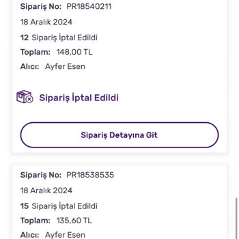 Stokta Olan Ürünlerin Sipariş İptali Mağduriyeti