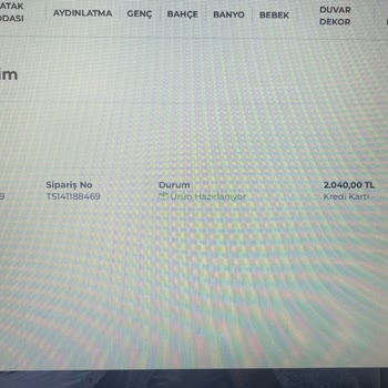 Yanlış Gelen Tablo Ve Uzun Teslimat Süresi