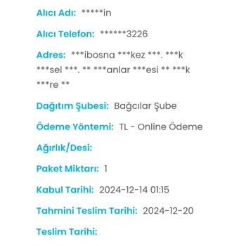 Kargo Teslimatında Sürekli Adres Hatası Ve Müşteri Hizmetleri Sorunu