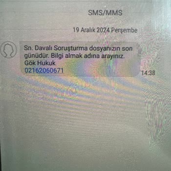 Yanıltıcı Hukuk Mesajlarıyla Dolandırıcılık Girişimi