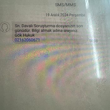 Yanıltıcı Hukuk Mesajlarıyla Dolandırıcılık Girişimi