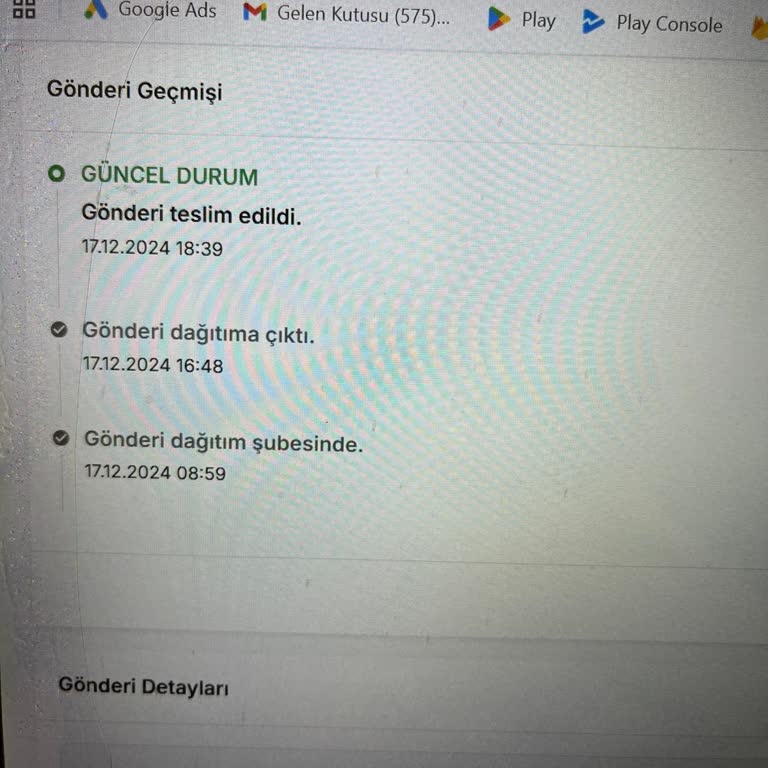Sürat Kargo Teslimat Sorunu Ve İletişim Eksikliği