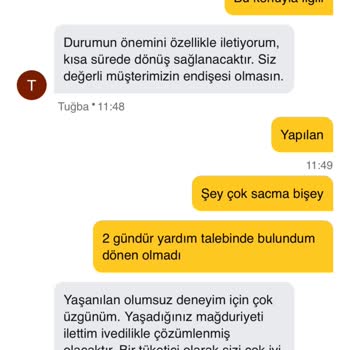 Yanlış Ürün Teslimatı Ve İşlem Gecikmesi