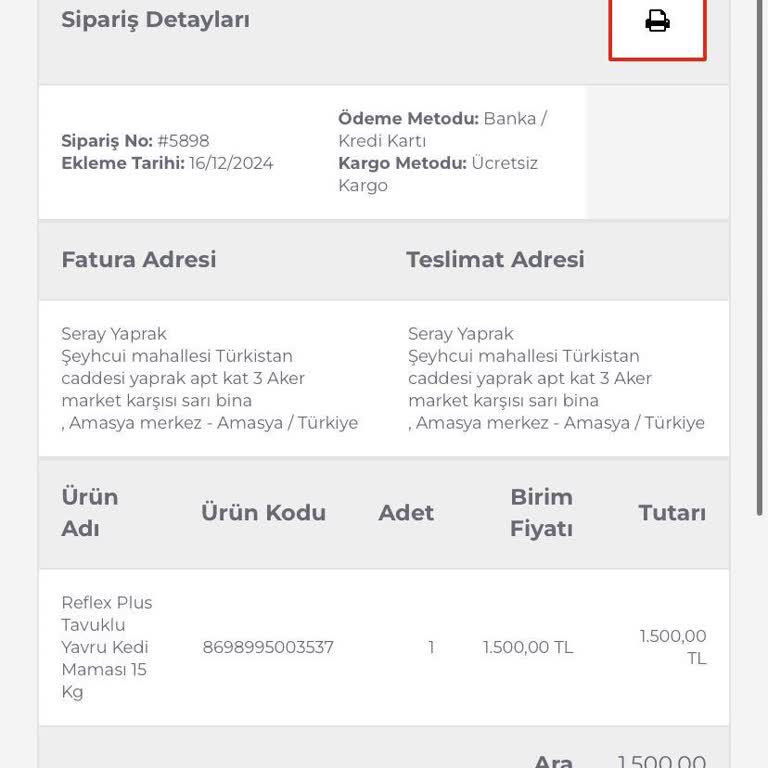 Mamasepetim.com'da İade Sorunu Ve İlgisizlik