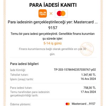 Para İadesi Belirsizliği Ve Takip Sorunu