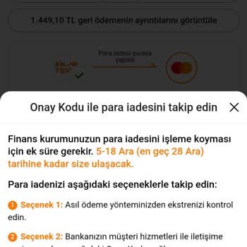 Para İadesi Belirsizliği Ve Takip Sorunu